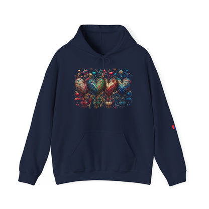 Love-Struck Hearts Hoodie - Ultra-Soft Unisex Comfort That Steals Hearts