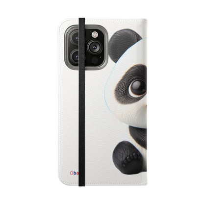 PandaPal Cute Panda Flip Case - Stylish Protection for Kids' Phones, Perfect Gift for Animal Lovers