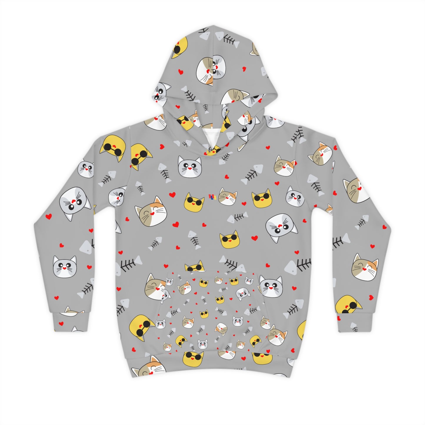 Vibrant Silver Kids Hoodie - Ultra-Soft Premium Cotton Pullover