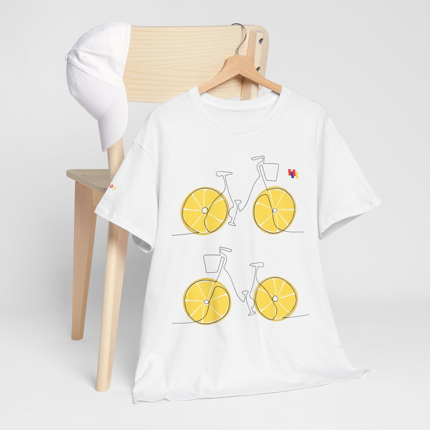Lemon Bicycle Unisex Heavy Cotton Tee - Fun Graphic Shirt for Cyclists