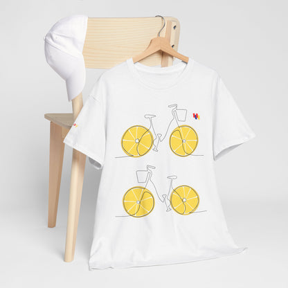 Lemon Bicycle Unisex Heavy Cotton Tee - Fun Graphic Shirt for Cyclists