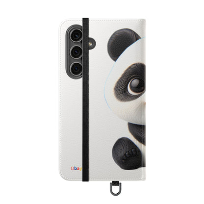 PandaPal Cute Panda Flip Case - Stylish Protection for Kids' Phones, Perfect Gift for Animal Lovers