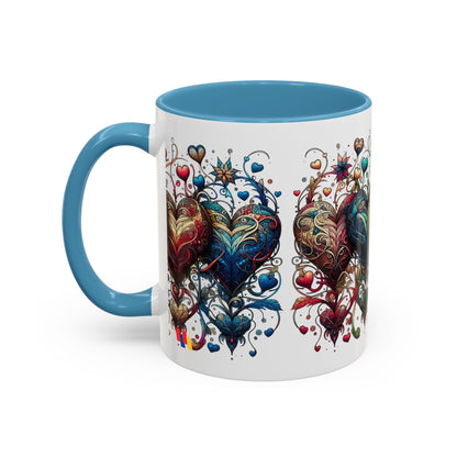 Romantic Heart Coffee Mug - Perfect for Coffee Lovers