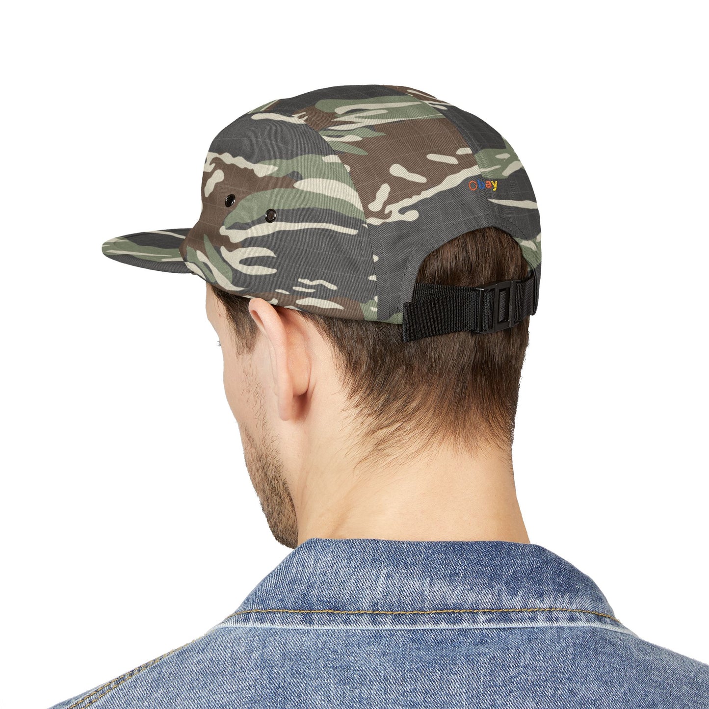 Premium 5-Panel Embroidered Cap - Trendy Streetwear Hat | Obay