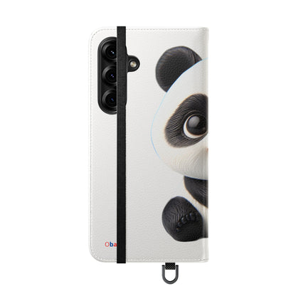 PandaPal Cute Panda Flip Case - Stylish Protection for Kids' Phones, Perfect Gift for Animal Lovers