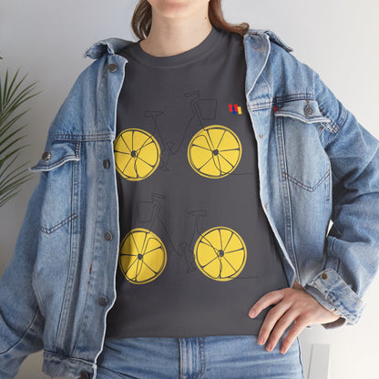 Lemon Bicycle Unisex Heavy Cotton Tee - Fun Graphic Shirt for Cyclists