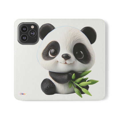 PandaPal Cute Panda Flip Case - Stylish Protection for Kids' Phones, Perfect Gift for Animal Lovers