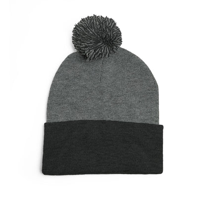 Premium Embroidered Pom-Pom Winter Beanie - Cozy Knit Cap for Ultimate Warmth & Style