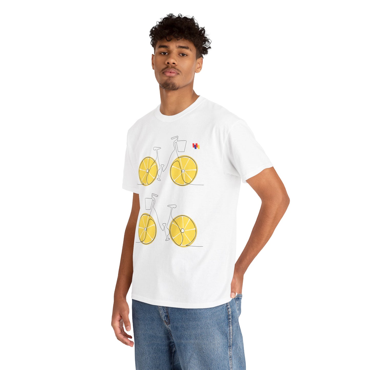 Lemon Bicycle Unisex Heavy Cotton Tee - Fun Graphic Shirt for Cyclists