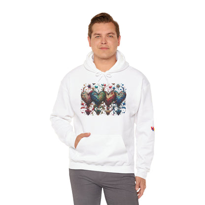 Love-Struck Hearts Hoodie - Ultra-Soft Unisex Comfort That Steals Hearts
