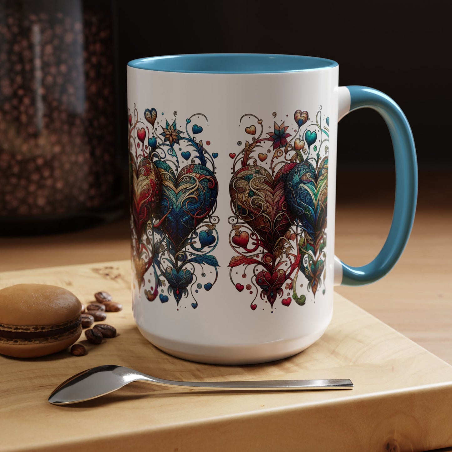 Romantic Heart Coffee Mug - Perfect for Coffee Lovers