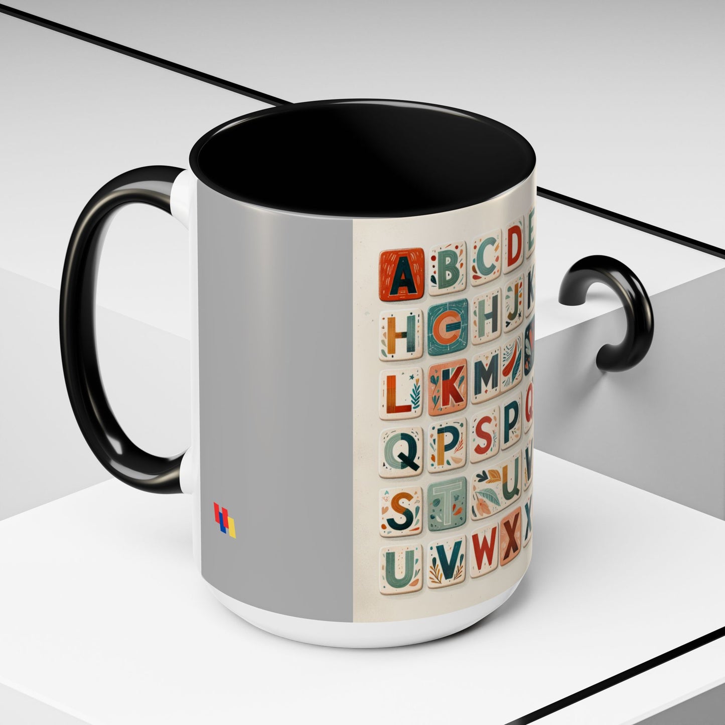 Obay Charming Coffee Mug with Alphabet Design