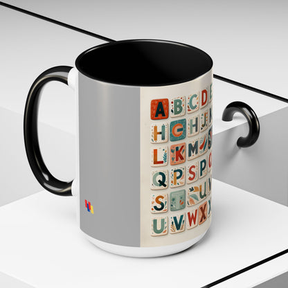 Obay Charming Coffee Mug with Alphabet Design