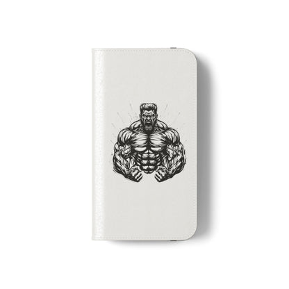 Champion's Motivational iPhone Flip Case | Inspirational Quote Phone Accessory for Fitness Enthusiasts