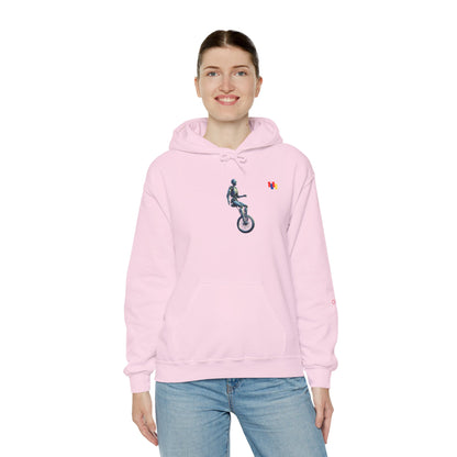 Unicyclist Art Hoodie - Cozy Unisex Sweatshirt, Perfect Everyday Casual Wear