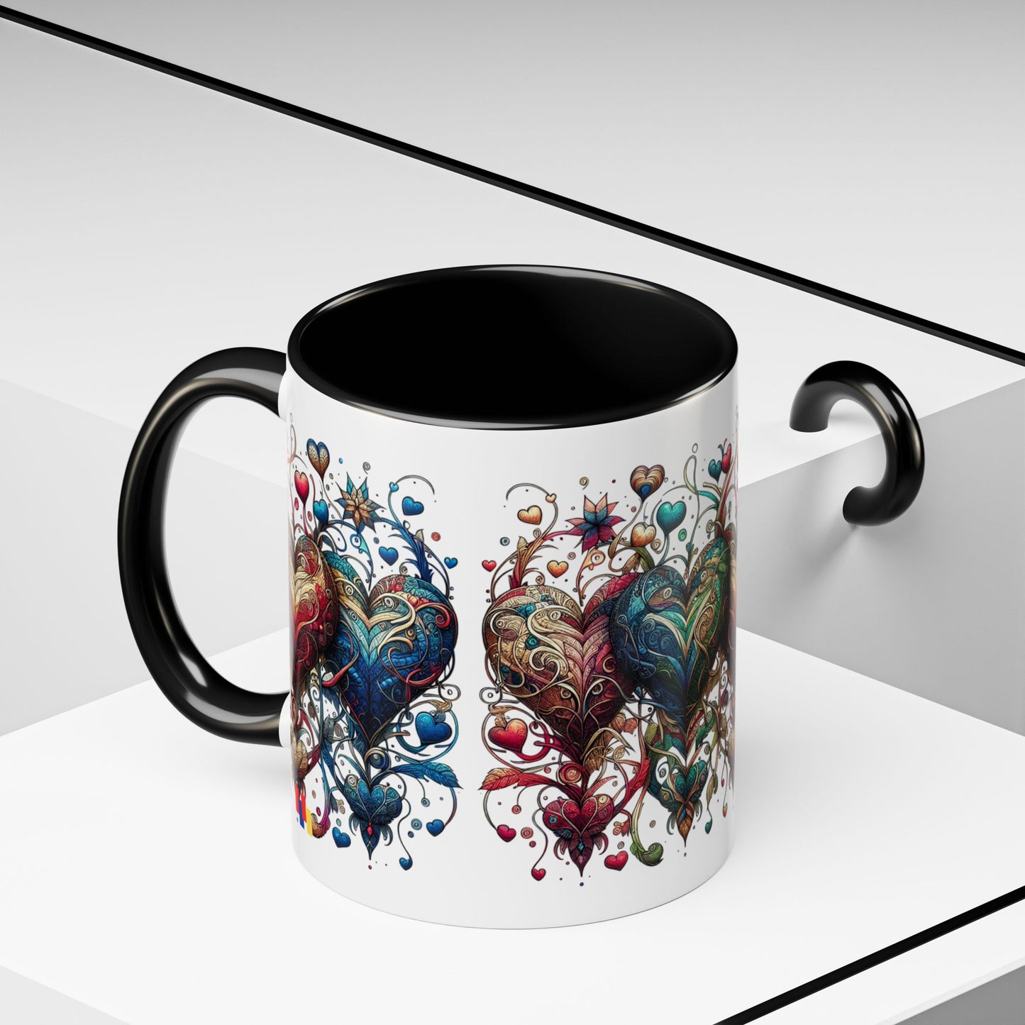 Romantic Heart Coffee Mug - Perfect for Coffee Lovers