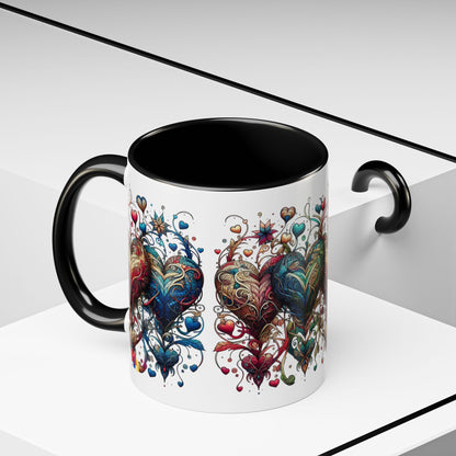 Romantic Heart Coffee Mug - Perfect for Coffee Lovers