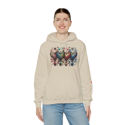 Love-Struck Hearts Hoodie - Ultra-Soft Unisex Comfort That Steals Hearts