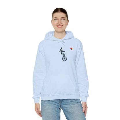 Unicyclist Art Hoodie - Cozy Unisex Sweatshirt, Perfect Everyday Casual Wear