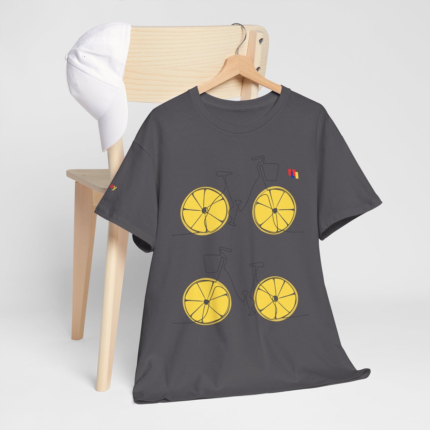 Lemon Bicycle Unisex Heavy Cotton Tee - Fun Graphic Shirt for Cyclists