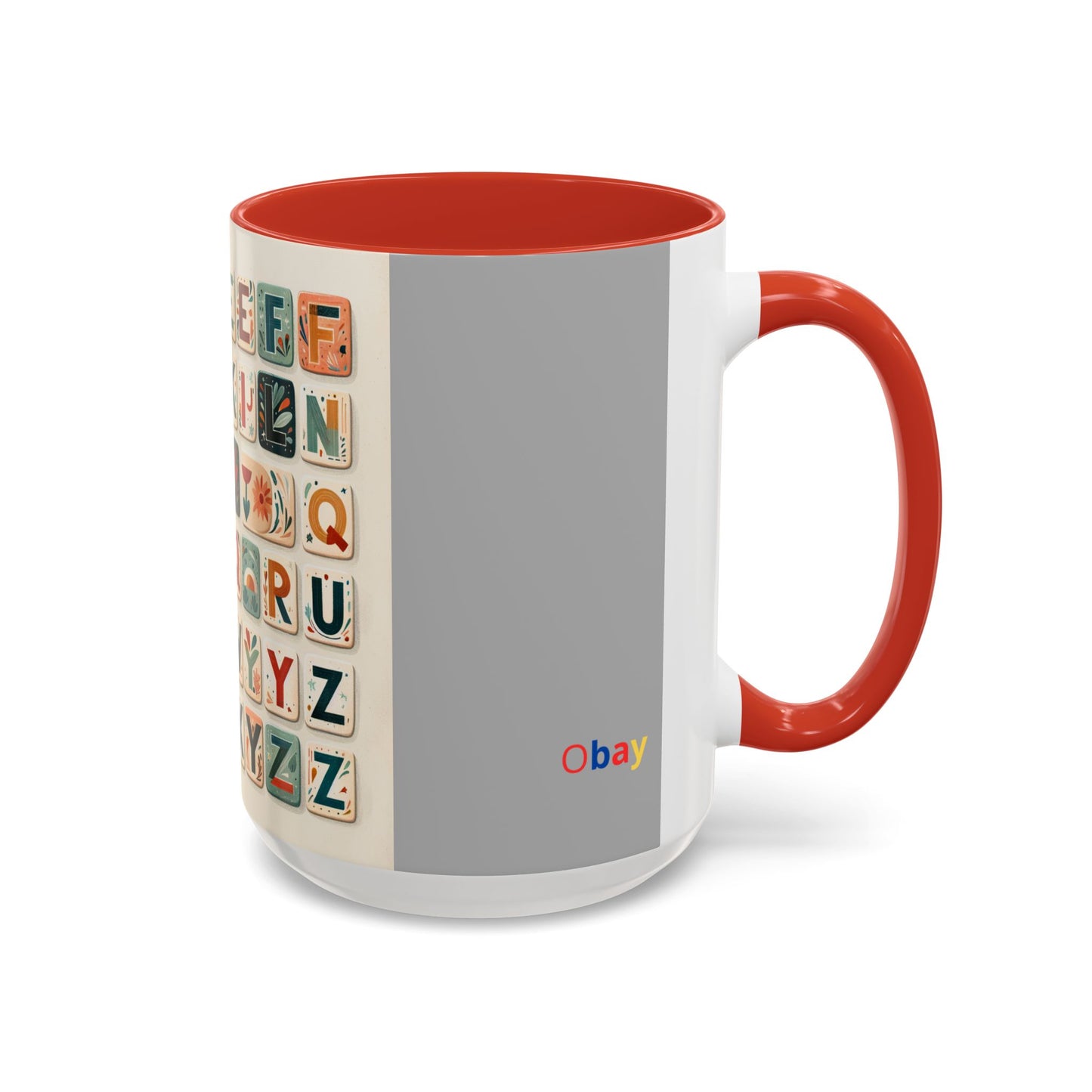 Obay Charming Coffee Mug with Alphabet Design