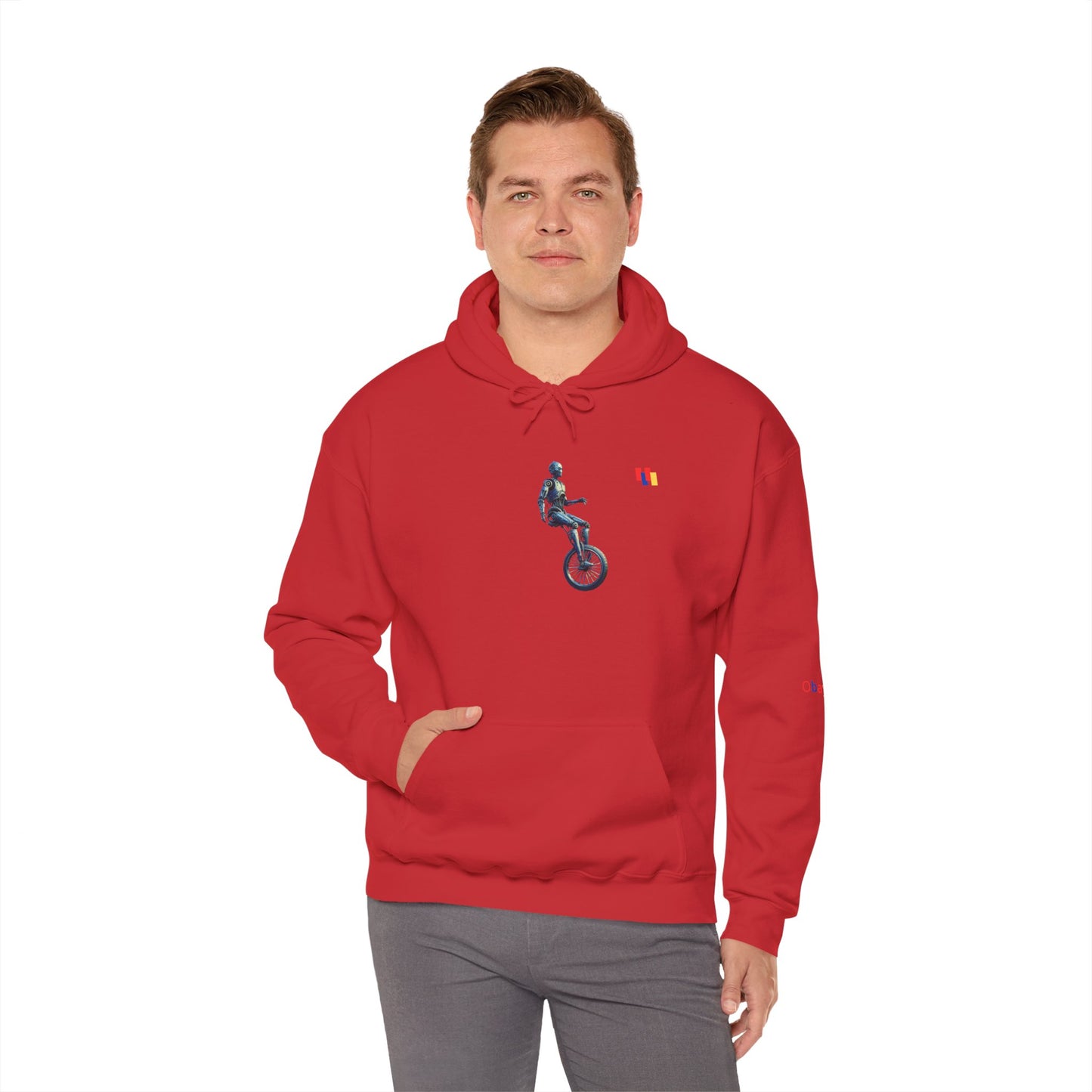 Unicyclist Art Hoodie - Cozy Unisex Sweatshirt, Perfect Everyday Casual Wear