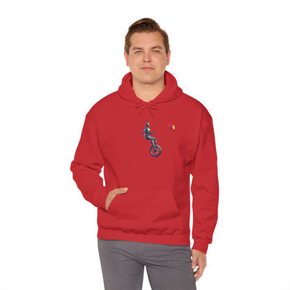 Unicyclist Art Hoodie - Cozy Unisex Sweatshirt, Perfect Everyday Casual Wear