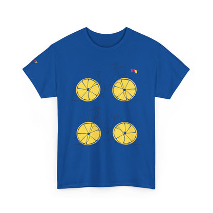 Lemon Bicycle Unisex Heavy Cotton Tee - Fun Graphic Shirt for Cyclists