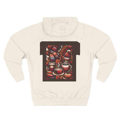 Ultimate Cozy Autumn Hoodie - Three-Panel Fleece Design Perfect for Fall & Thanksgiving