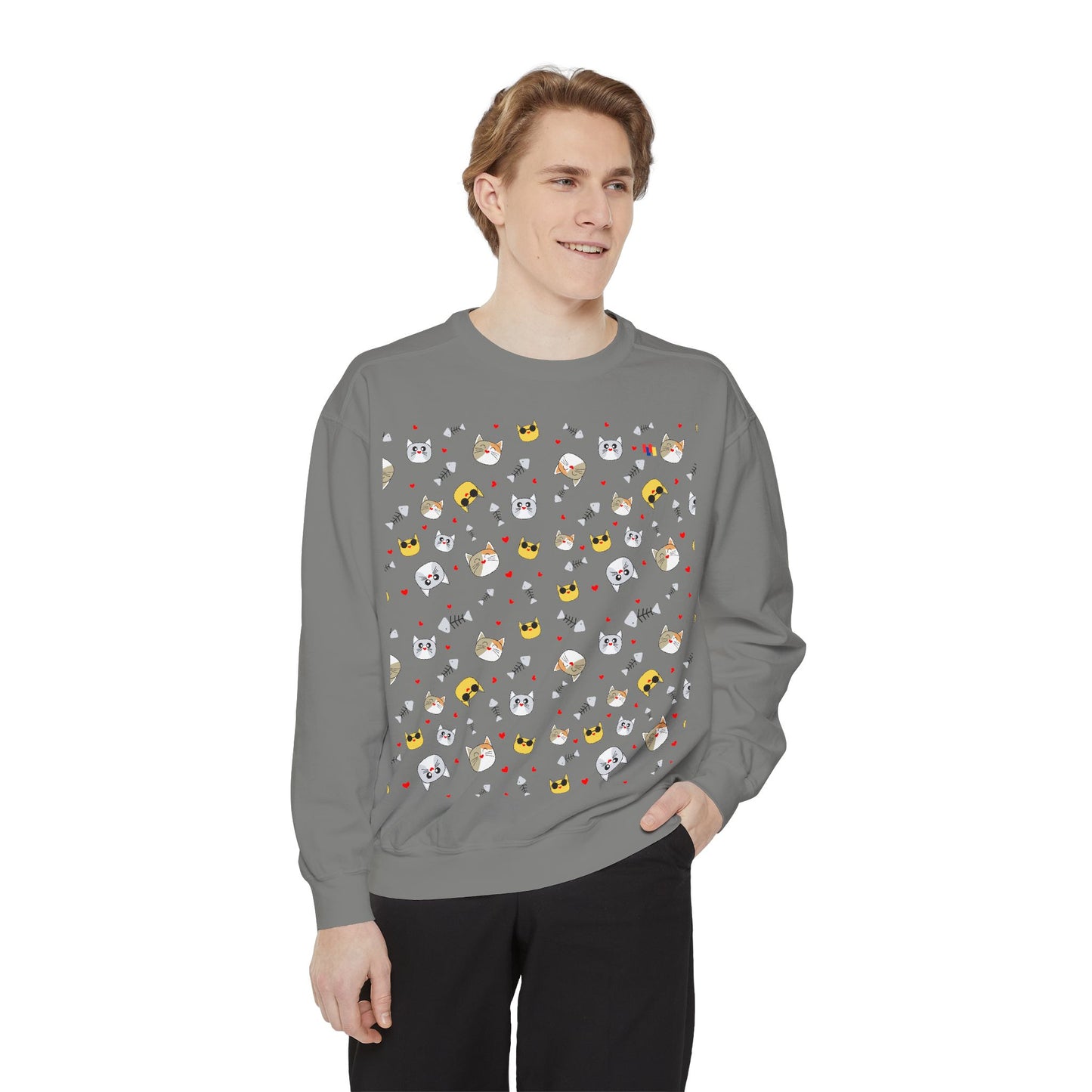 Adorable Cat Lover's Dream Sweatshirt - Ultra-Cozy Unisex Design