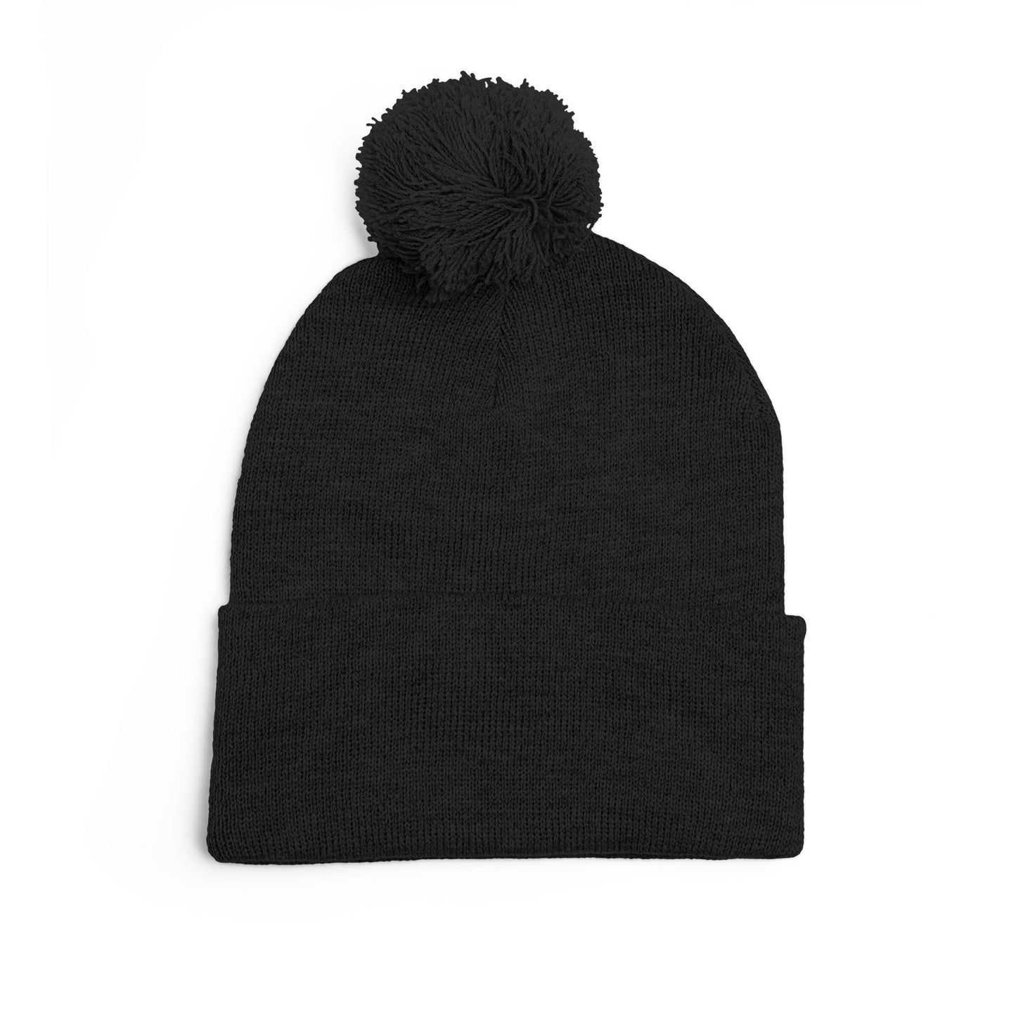 Premium Embroidered Pom-Pom Winter Beanie - Cozy Knit Cap for Ultimate Warmth & Style