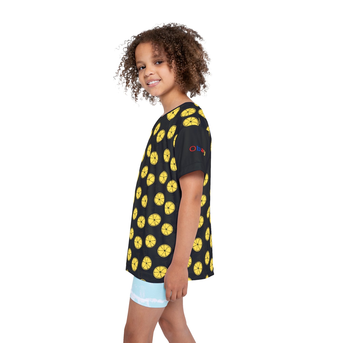 Lemon Slice Kids Sports Jersey - Fun Youth Athletic Shirt for Summer Team Spirit