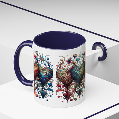 Romantic Heart Coffee Mug - Perfect for Coffee Lovers