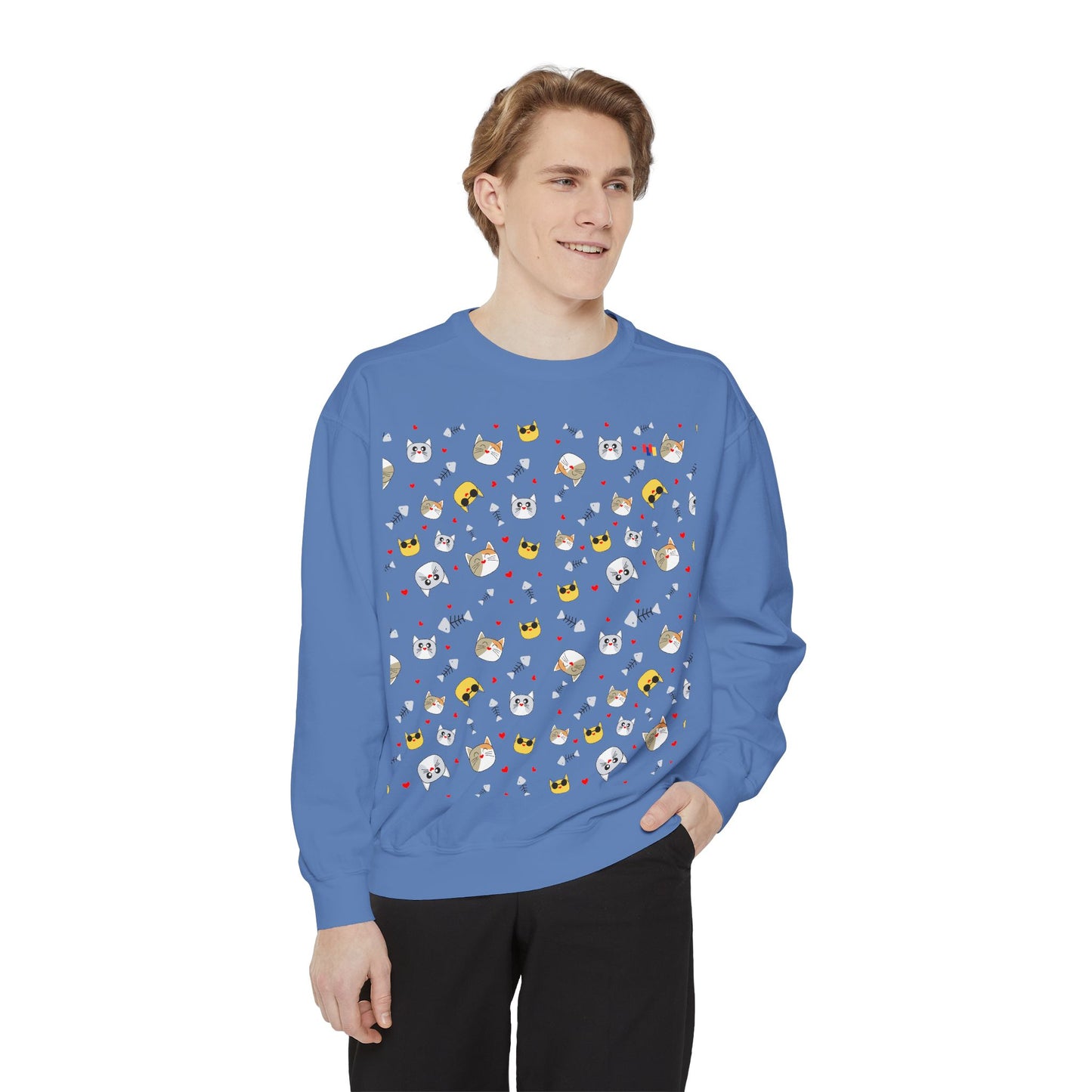 Adorable Cat Lover's Dream Sweatshirt - Ultra-Soft Garment-Dyed Comfort