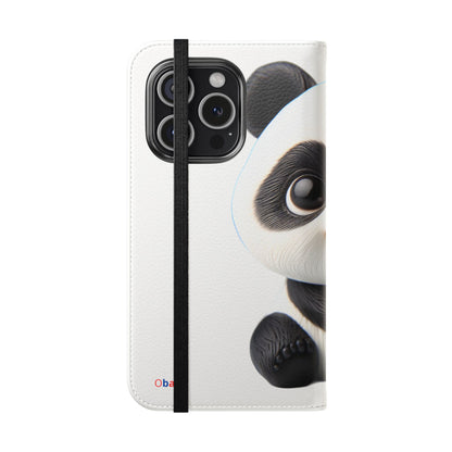 PandaPal Cute Panda Flip Case - Stylish Protection for Kids' Phones, Perfect Gift for Animal Lovers