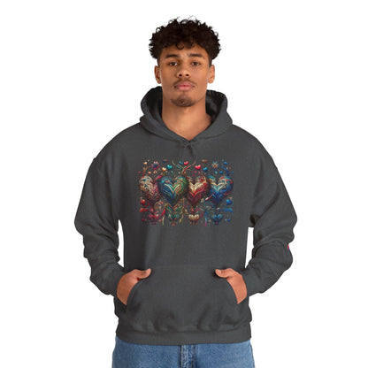 Love-Struck Hearts Hoodie - Ultra-Soft Unisex Comfort That Steals Hearts