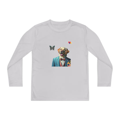 Paws Claws Youth Dog-Themed Long Sleeve Tee - Fun Gift for Animal Lovers, Perfect for Everyday Wear