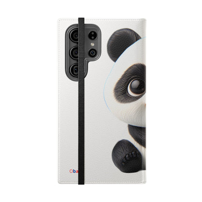 PandaPal Cute Panda Flip Case - Stylish Protection for Kids' Phones, Perfect Gift for Animal Lovers