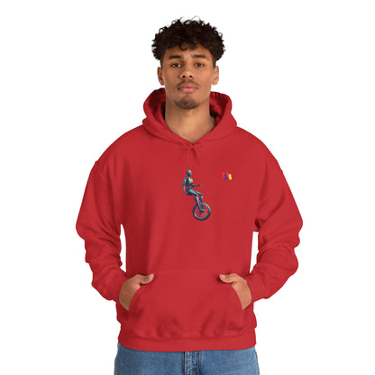 Unicyclist Art Hoodie - Cozy Unisex Sweatshirt, Perfect Everyday Casual Wear