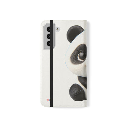 PandaPal Cute Panda Flip Case - Stylish Protection for Kids' Phones, Perfect Gift for Animal Lovers