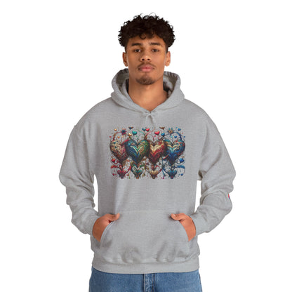 Love-Struck Hearts Hoodie - Ultra-Soft Unisex Comfort That Steals Hearts