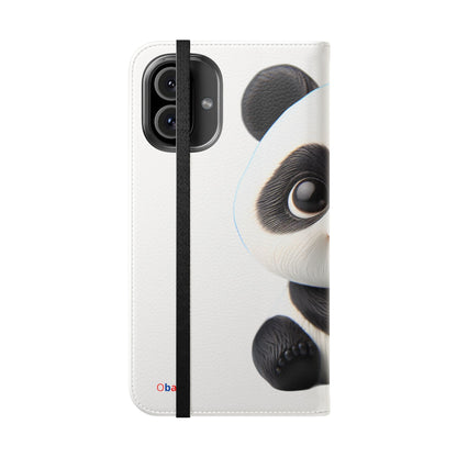 PandaPal Cute Panda Flip Case - Stylish Protection for Kids' Phones, Perfect Gift for Animal Lovers