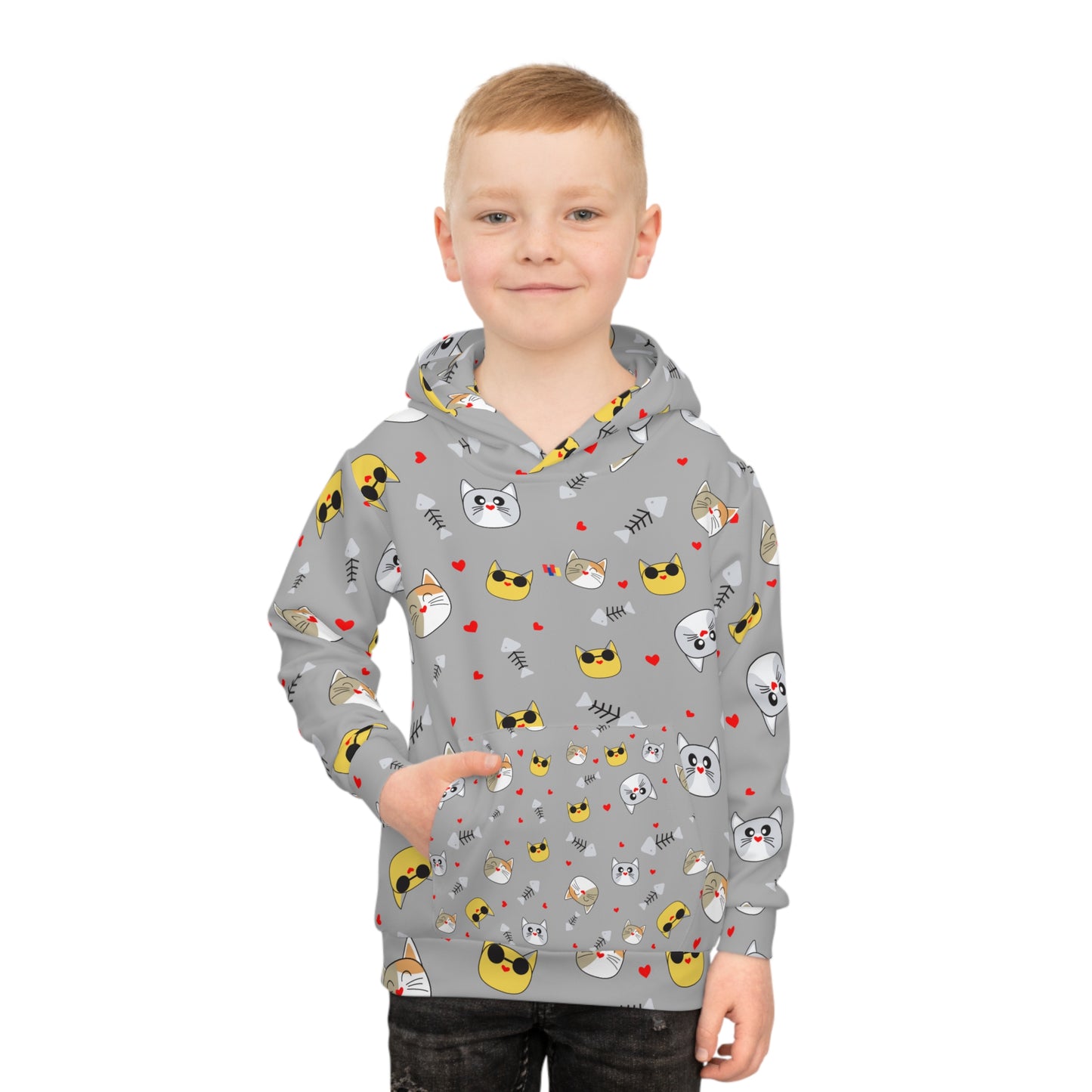 Vibrant Silver Kids Hoodie - Ultra-Soft Premium Cotton Pullover