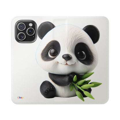 PandaPal Cute Panda Flip Case - Stylish Protection for Kids' Phones, Perfect Gift for Animal Lovers