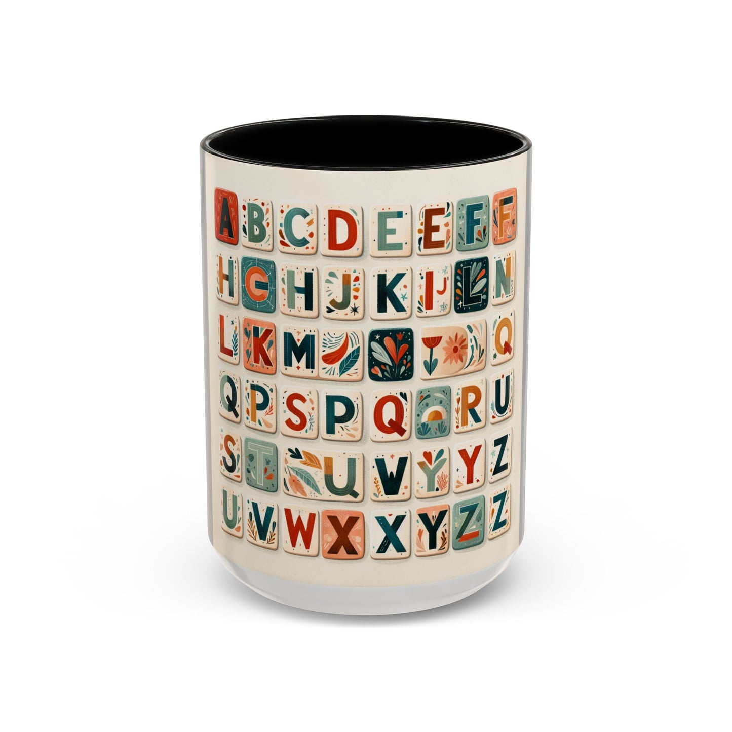 Obay Charming Coffee Mug with Alphabet Design