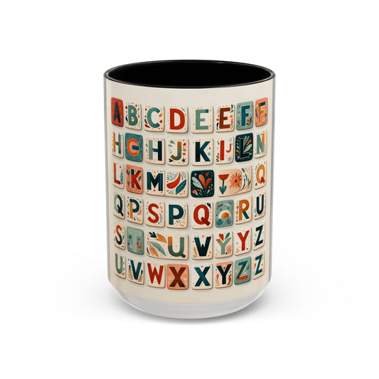 Obay Charming Coffee Mug with Alphabet Design