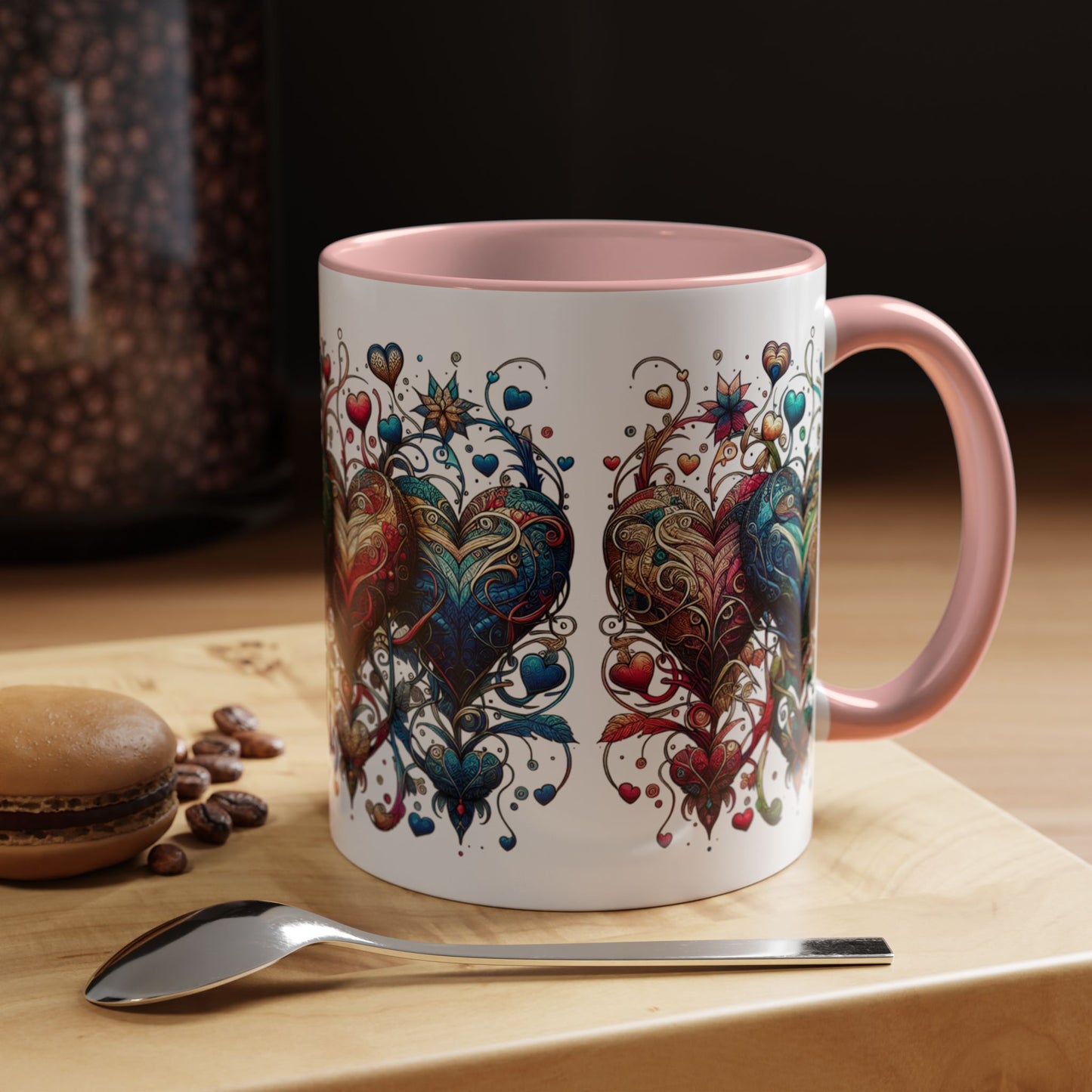 Romantic Heart Coffee Mug - Perfect for Coffee Lovers