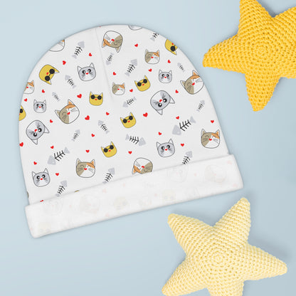 Adorable Animal Print Baby Beanie - Perfect Gift for Little Ones!