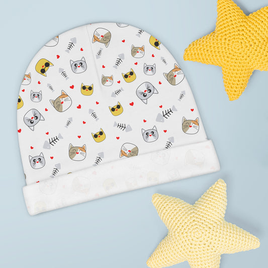 Adorable Animal Print Baby Beanie - Perfect Gift for Little Ones!