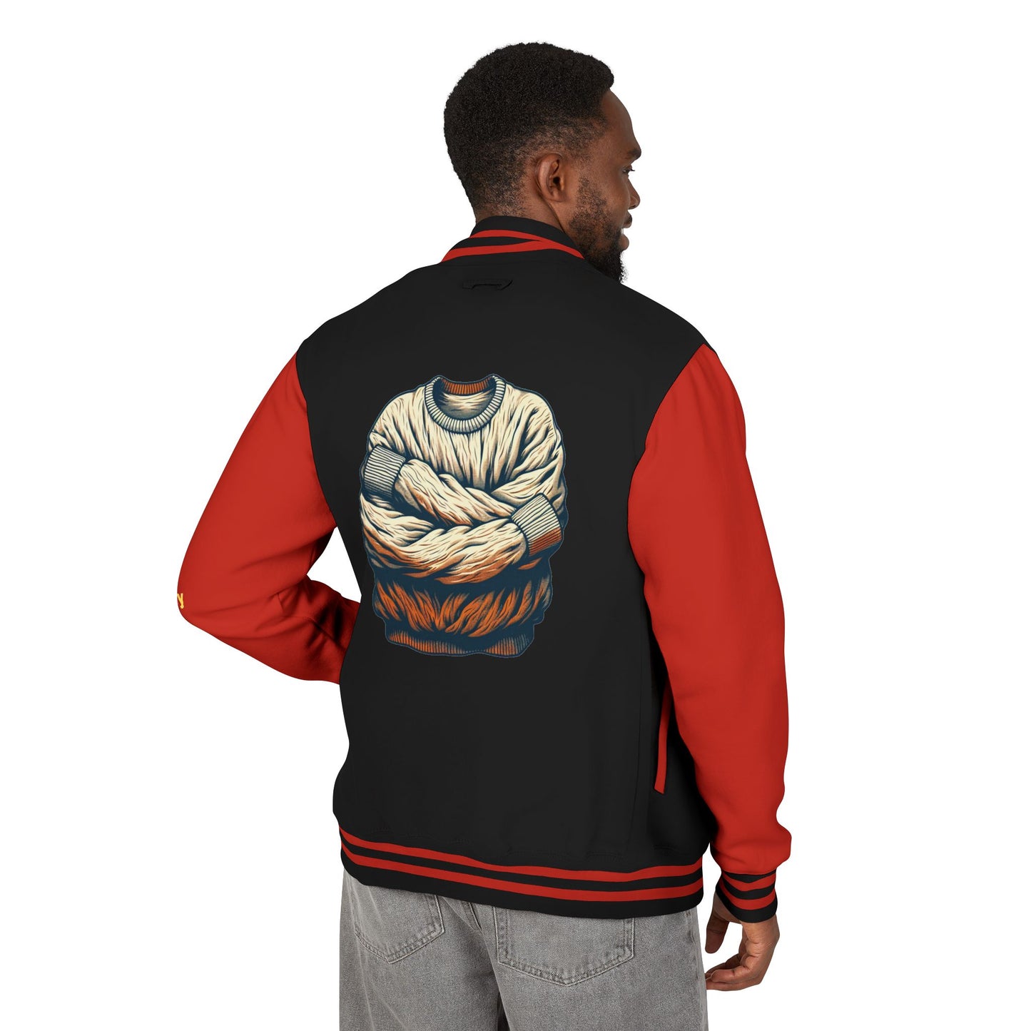 Premium Heavyweight Letterman Jacket - Vintage Athletic Style